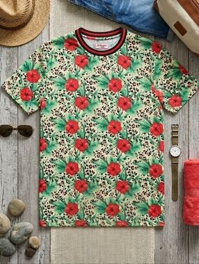Fresh Prince Leopard Floral Tee